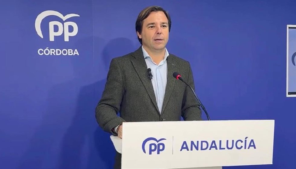 El secretario general del PP-A, Antonio Repullo, en Córdoba.