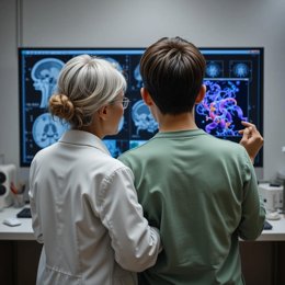 Biomarcadores descobertos para a detecção precoce da doença de Alzheimer em pessoas com síndrome de Down.