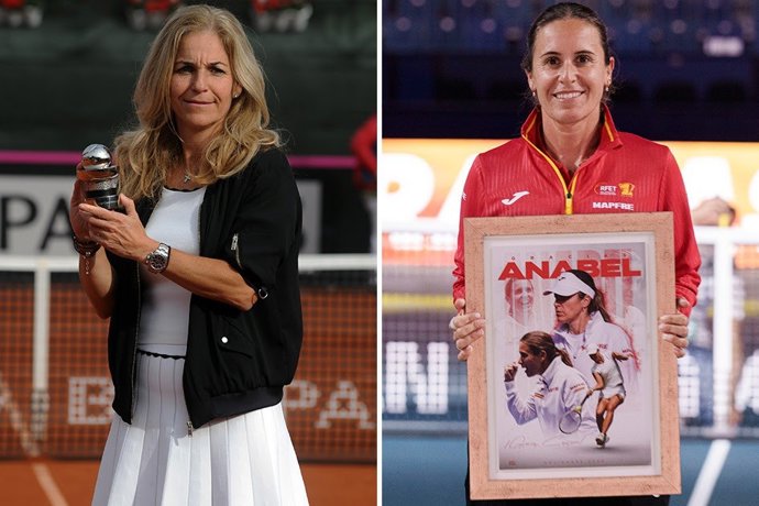 Arantxa Sánchez Vicario y Anabel Medina