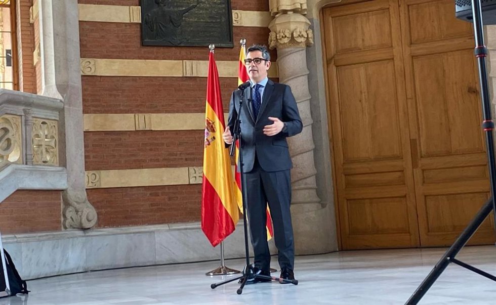 El ministro de la Presidencia, Justicia y Relaciones con las Cortes, Félix Bolaños