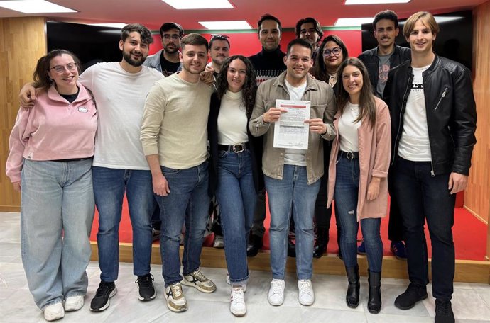 Alberto Jimena, presenta candidatura para optar a la secretaría general de las Juventudes Socialistas de Málaga