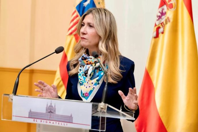 Archivo - La vicepresidenta del Gobierno de Aragón, Mar Vaquero, en una imagen de archivo.
