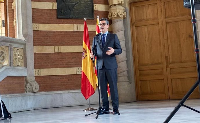 El ministro de la Presidencia, Justicia y Relaciones con las Cortes, Félix Bolaños