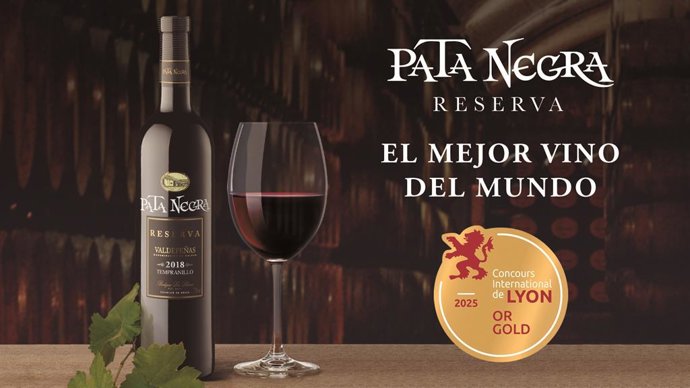 Pata Negra Valdepeñas Reserva 2018, Mejor Vino del Mundo