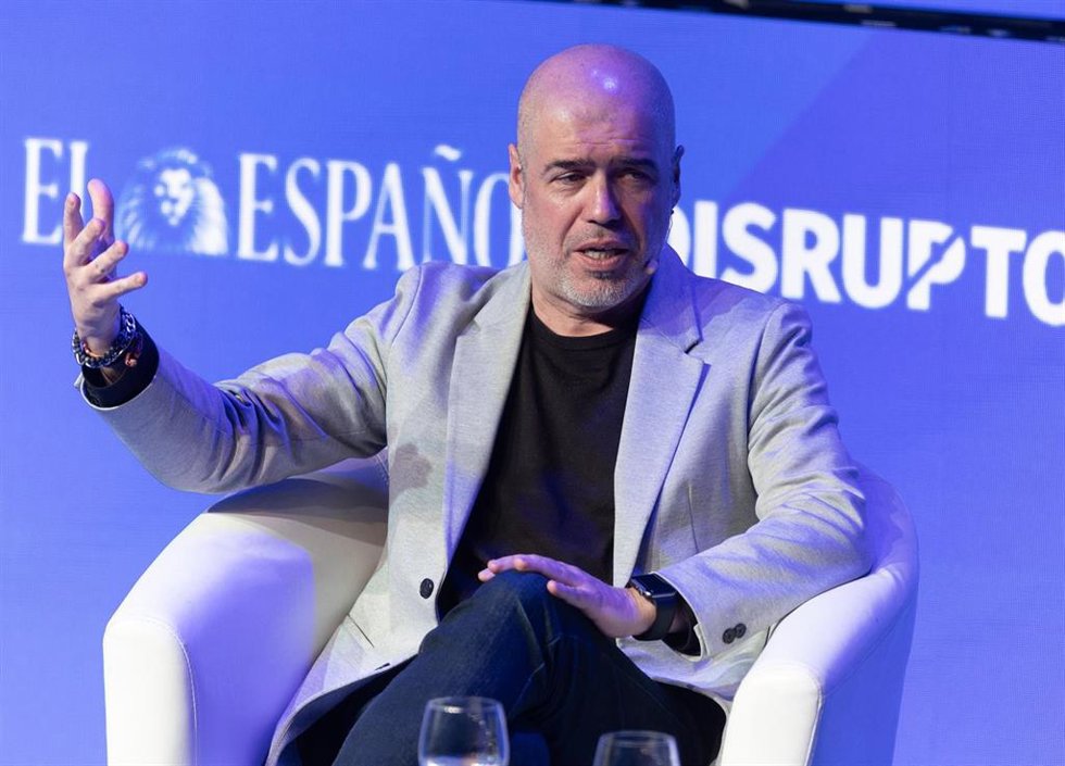 El secretario general de CCOO, Unai Sordo, interviene durante la última jornada de la V edición del foro Wake Up, Spain!, en Casa de América, a 4 de abril de 2025
