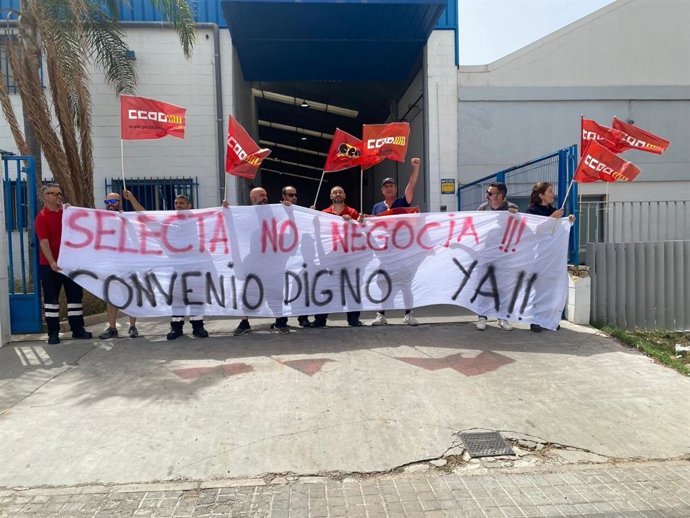 Archivo - Protesta de empleados de Selecta (imagen de archivo).