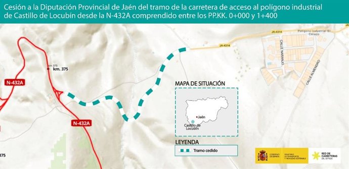 Mapa del tramo cedido