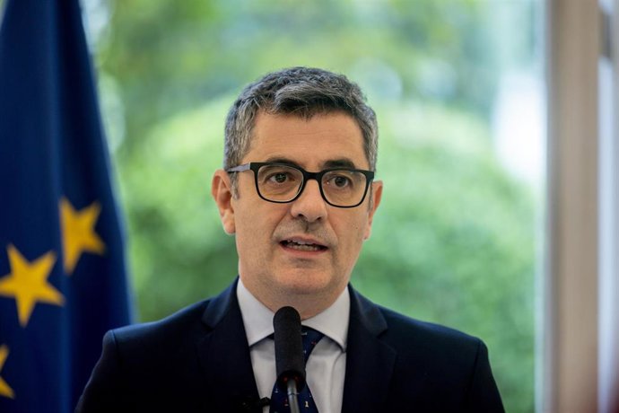 El ministro de la Presidencia, Justicia y Relaciones con las Cortes, Félix Bolaños. 