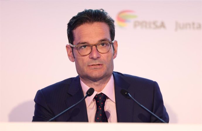 Archivo - El presidente de PRISA, Joseph Oughourlian, durante la celebración de la Junta General de Accionistas de PRISA 2023, en la sede de la compañía, a 27 de junio de 2023, en Madrid (España). Durante la reunión, los accionistas de PRISA han aprobado 