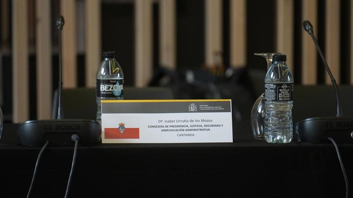 Espacio dedicado a la consejera cántabra de Justicia, Isabel Urrutia, en la Conferencia Sectorial