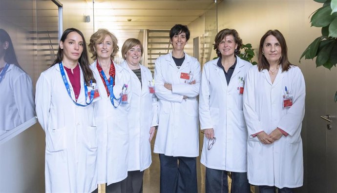 Profesionales de enfermería del Hospital Universitario de Navarra.