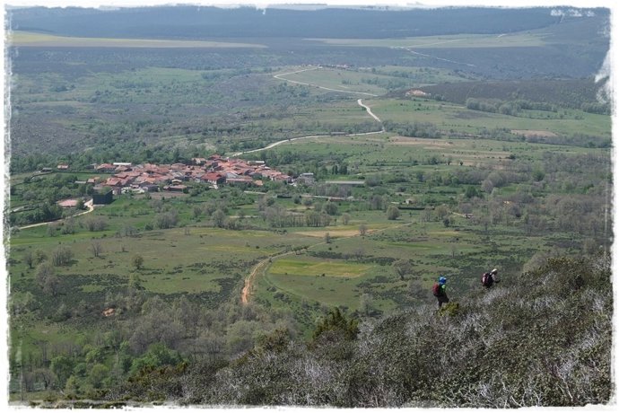 Vista del municipio de Bustares.
