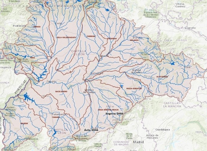 Avisos hidrológicos de la CHD