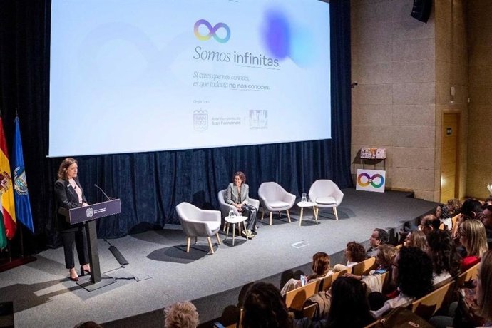 Patricia Cavada en la jornada de sensibilización comunitaria 'SomosInfinitas’.