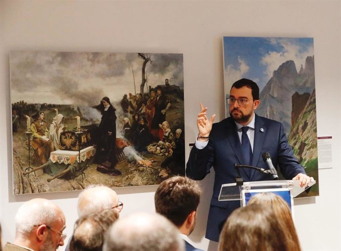 Intervención del presidente del Principado, Adrián Barbón, en  el acto de hermanamiento entre Castropol y Burgohondo.