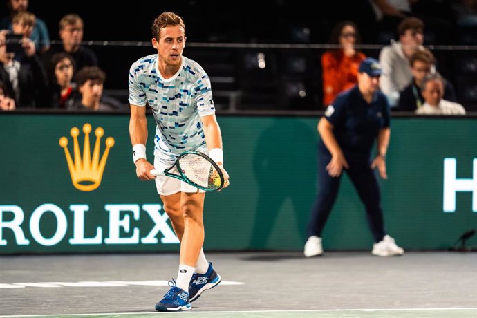 Archivo - Roberto CARBALLES BAENA (ESP) during the Qualifying of the Rolex Paris Masters 2024, ATP Masters 1000 tennis tournament on 27 October 2024 at Accor Arena in Paris, France - Photo Alexandre Martins / DPPI