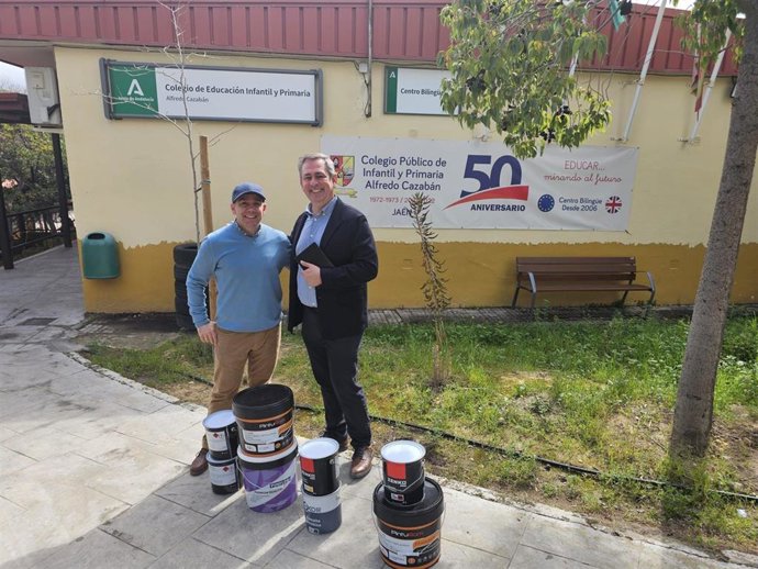 Javier Padorno en el colegio Cazabán