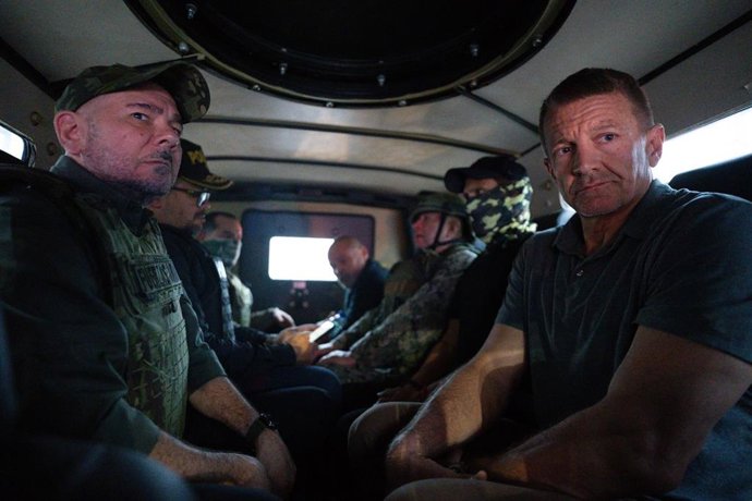 El fundador de la empresa de mercenarios BlackWater, el estadounidense Erik Prince, en una operación de seguridad en Ecuador