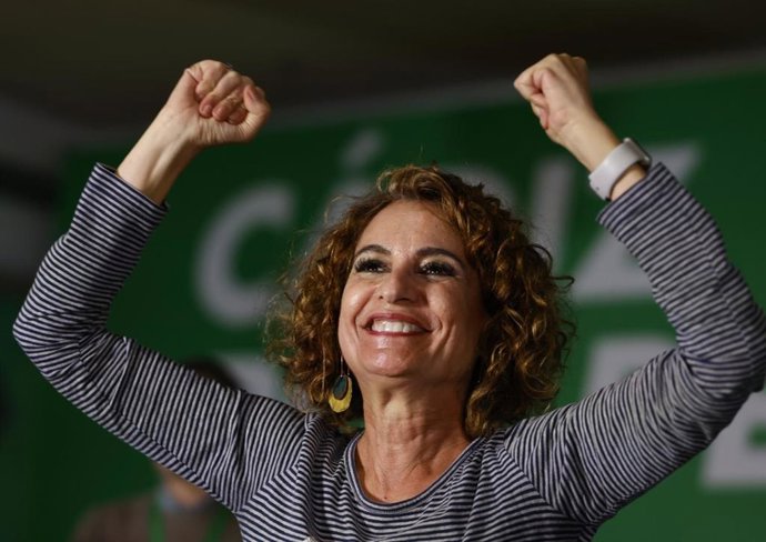 La secretaria general del PSOE-A, María Jesús Montero, en el Congreso del PSOE de Cádiz.