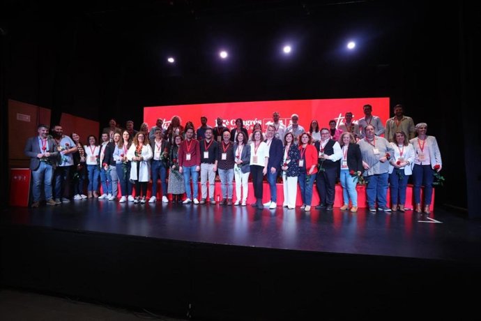 Calusura del 15 Congreso de la Federación Socialista de Mallorca (FSM), en que Amanda Fernández ha sido ratificada nueva secretaria general