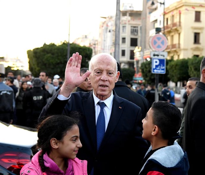 Archivo - El presidente de Túnez, Kais Saied 