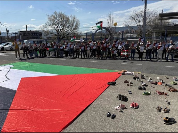 Movilización de la iniciativa ciudadana Gernika-Palestina
