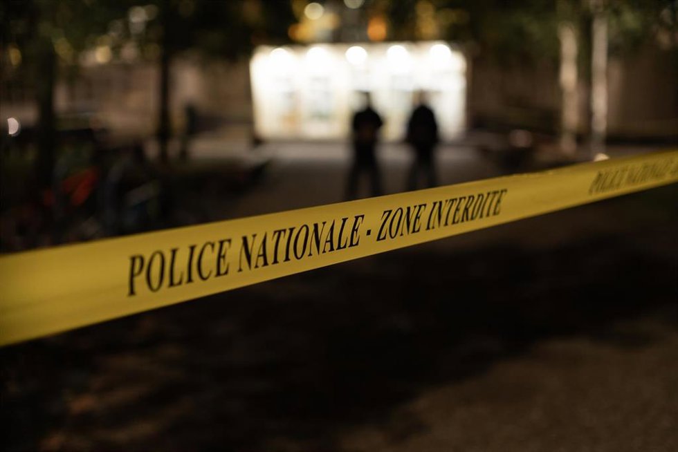 Archivo - Cinta de seguridad de la Policía en Francia (archivo)