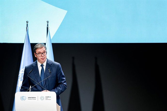 Archivo - Imagen de archivo del presidente de Serbia, Aleksander Vucic