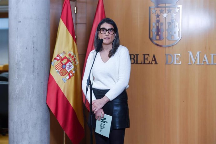 La portavoz de Más Madrid en la Asamblea, Manuela Bergerot.