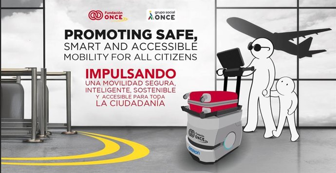 Fundación ONCE presenta en la 'Passenger Terminal Expo' su robot para mejorar la movilidad de personas con discapacidad