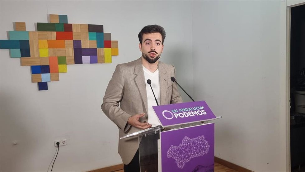 El coportavoz de Podemos Andalucía, José Manuel Jurado, este lunes