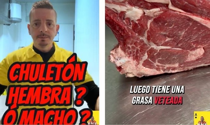 Captura de un vídeo del usuario de Tiktok @el_as_carnicero .