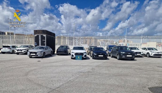Vehículos recuperados en el puerto de Algeciras.