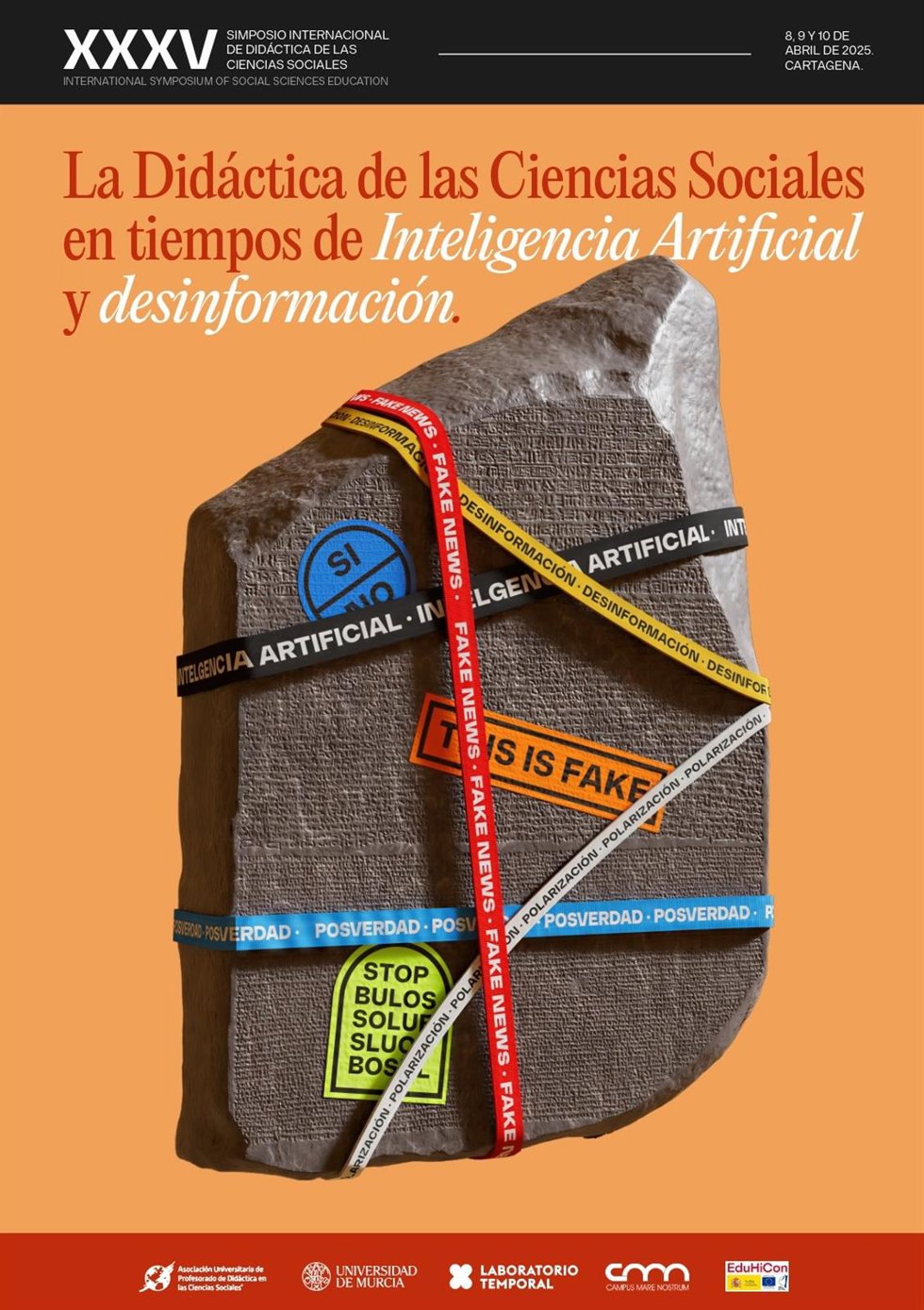 Cartel del congreso que se celebrará en Cartagena