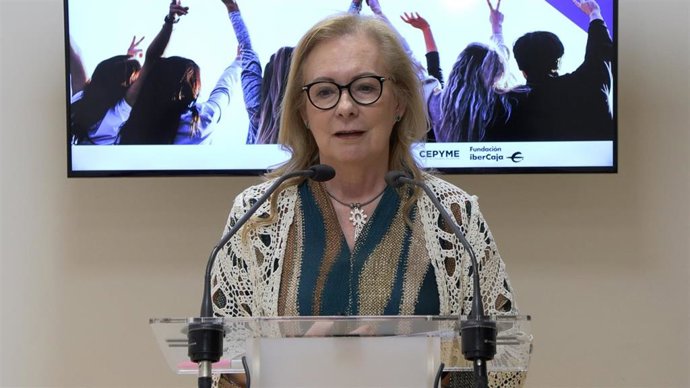 La presidenta de Cepyme Aragón, María Jesús Lorente.