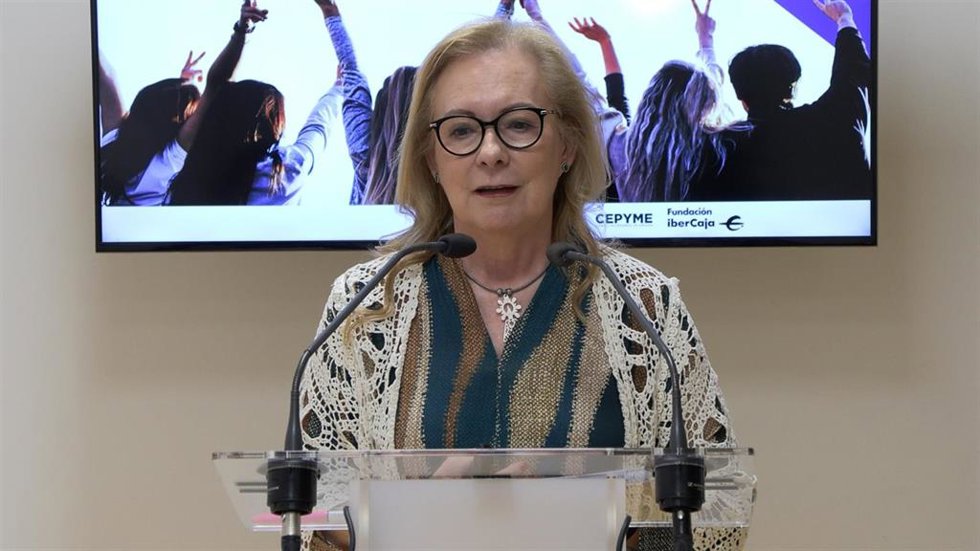 La presidenta de Cepyme Aragón, María Jesús Lorente.