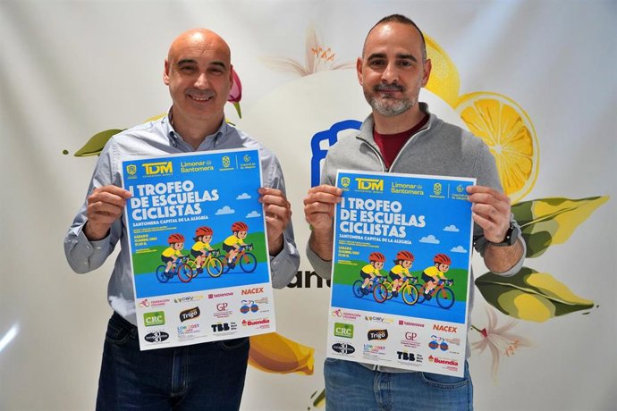 Imagen de la presentación del I Trofeo Escuelas Ciclistas ‘Santomera Capital de la Alegría’, que se celebrará este sábado en el municipio.