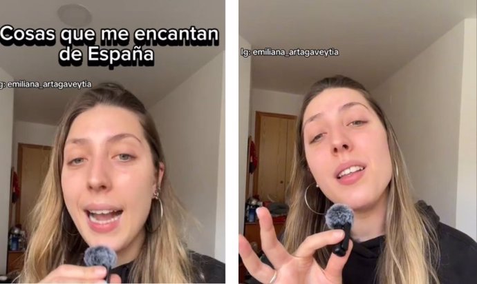Captura de un vídeo de Tiktok de @emi_grando .