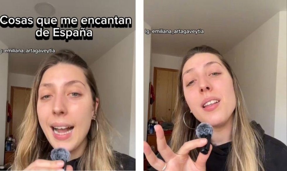 Captura de un vídeo de Tiktok de @emi_grando .