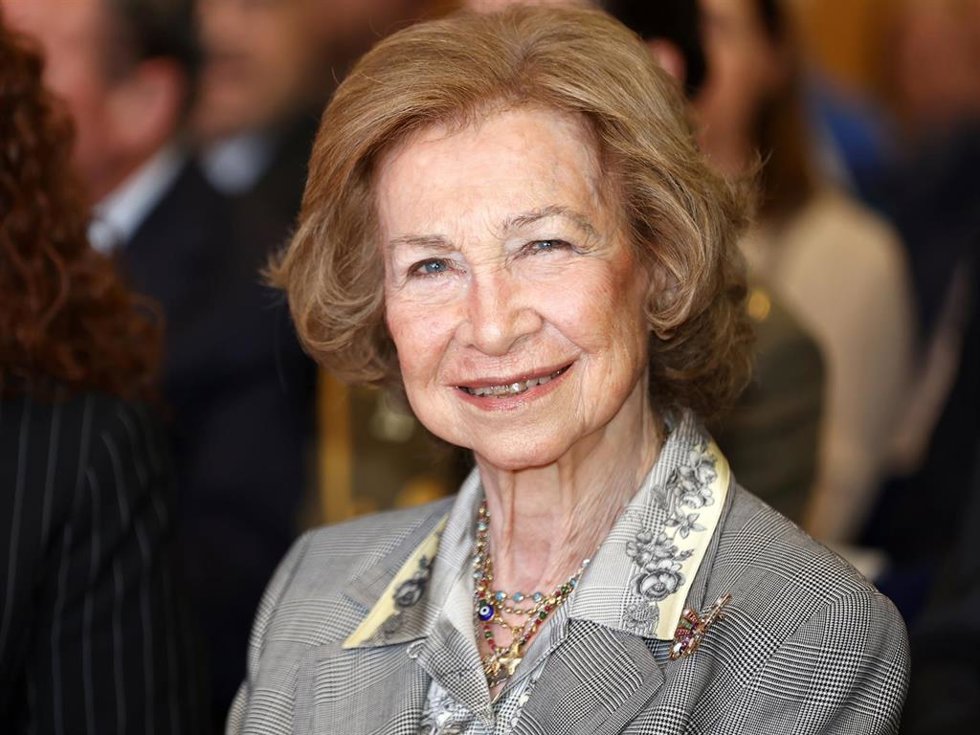 La Reina Sofía durante el acto oficial de presentación de la campaña "Cerebros extraordinarios" organizada por la Fundación Reina Sofía