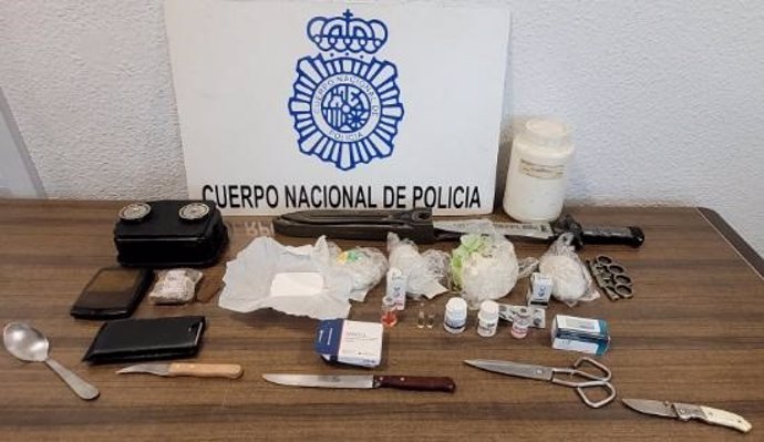 Material incautado.