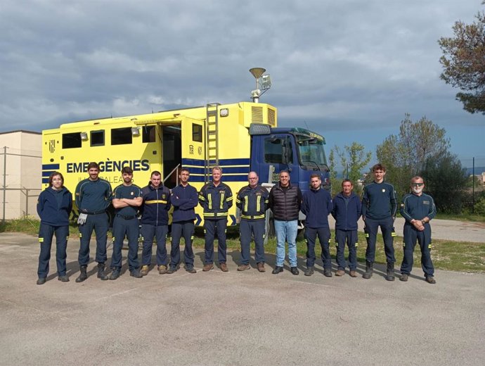 Estudiantes de prácticas de las FP de Emergencias.