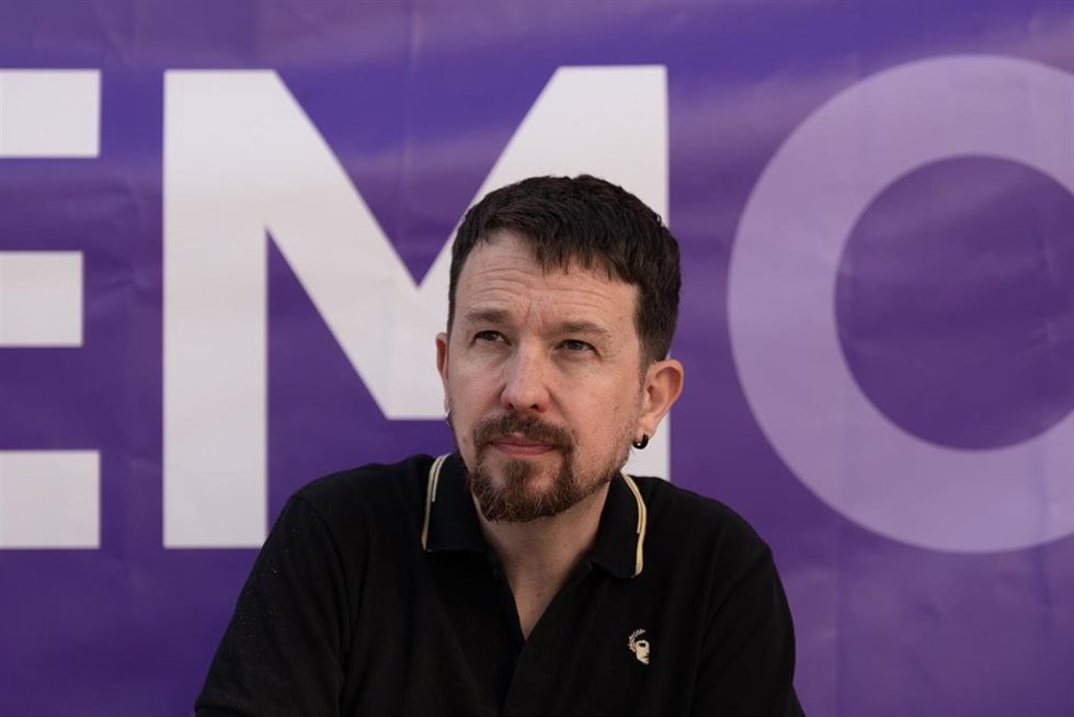 Archivo - El exvicepresidente del Gobierno Pablo Iglesias durante un acto de campaña de Podemos, en Creu Coberta Meeting Point, a 29 de mayo de 2024, en Barcelona, Catalunya (España). 