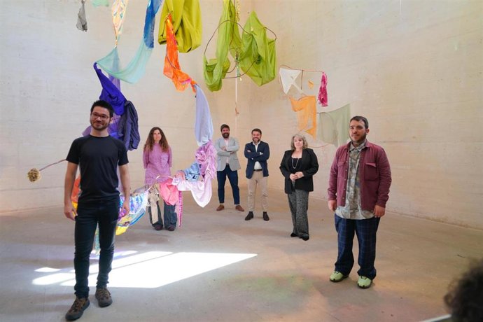 Acto de presentación de tres exposiciones temporales en la Fundació Miró Mallorca.