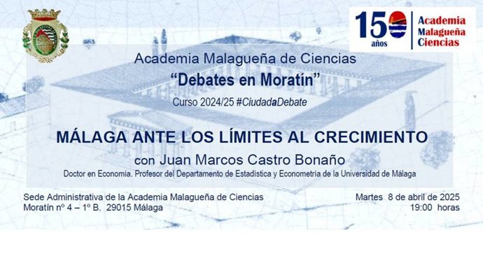 Invitación al debate que va a tener lugar este próximo martes 8 de abril.
