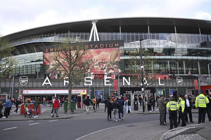Archivo - Emirates Stadium en Londres.