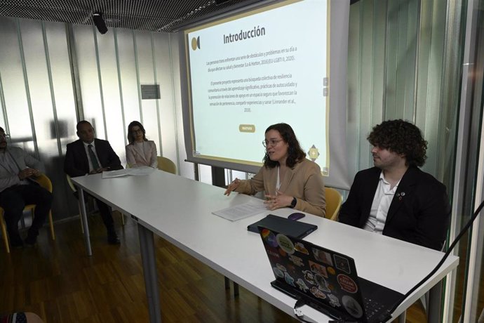 La profesora María del Mar Pastor durante la presentación de las conclusiones del proyecto