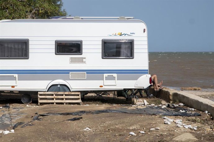 Archivo - Instalaciones en un camping