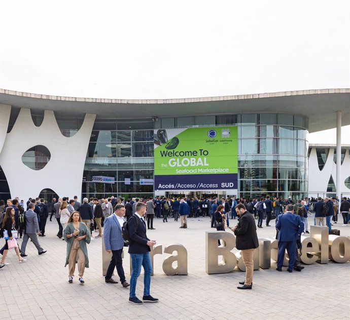 Archivo - Entrada de l'edició 2023 del saló Seafood Expo Global/Seafood Processing Global