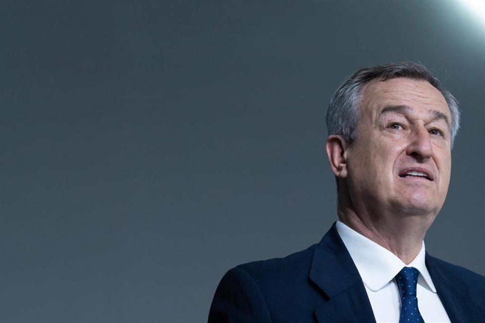 El consejero delegado de Banco Sabadell, César González-Bueno, durante la junta general de accionistas del Banco Sabadell, a 20 de marzo de 2025, en Sabadell, Barcelona, Catalunya (España)